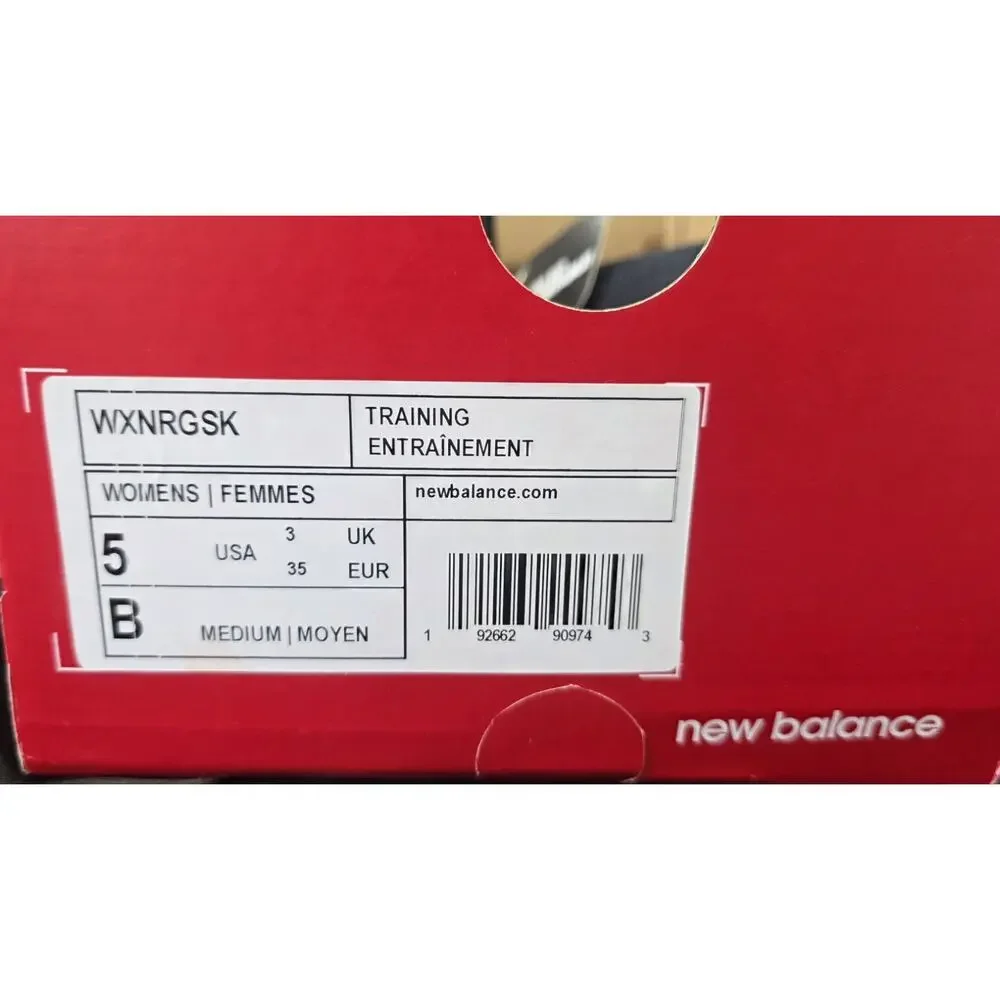 New Balance FuelCore Nergize Black Slip On Running Shoes Womens Size 5 WXNRGSK N